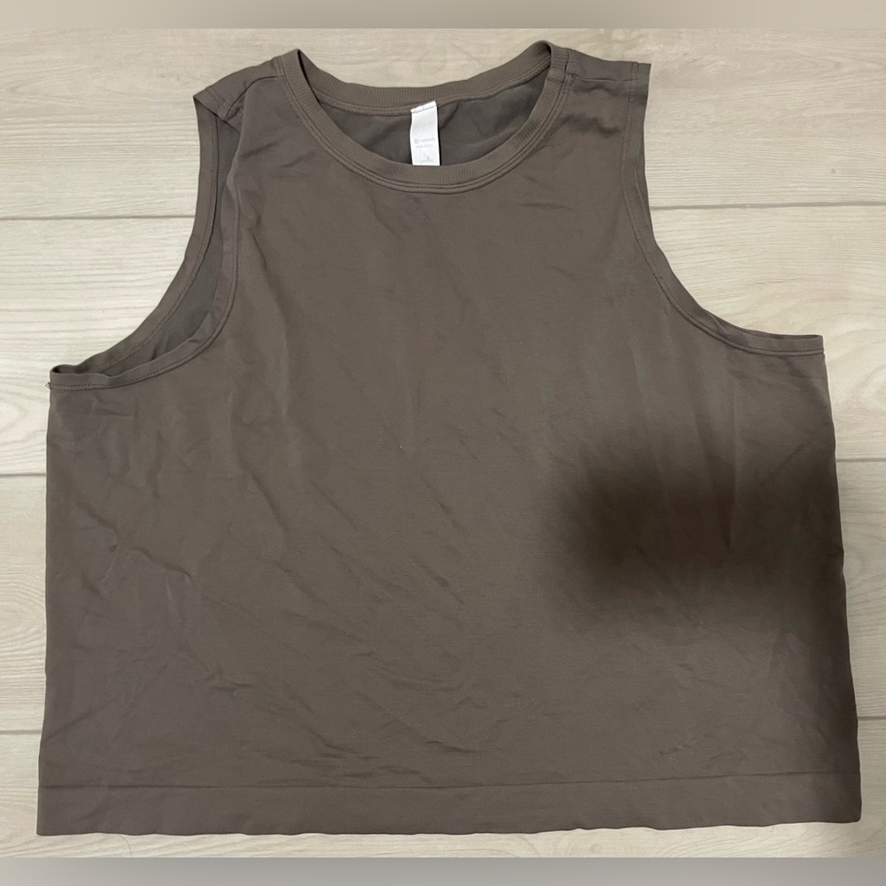 Avocado Brown Tank Top